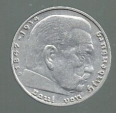 ALEMANIA 2 REICHSMARK 1936 D - Imagen 2
