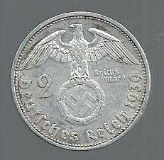 ALEMANIA 2 REICHSMARK 1939 G