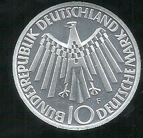 ALEMANIA 10 MARK 1972 OLIMPIADA 1972 F - Imagen 2