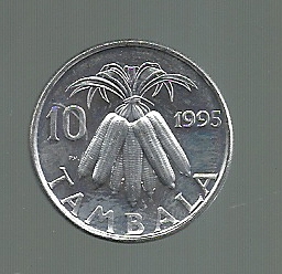 MALAWI 10 TAMBALA 1995 KM 27