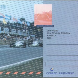 ARGENTINA ENTERO GRAN PREMIO FORMULA 1 AUTODROMO MUNICIPAL 1995 N°17