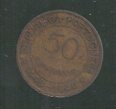 GUINEA- BISSAU 50 CENTIMOS 1946 KM 6