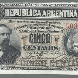 ARGENTINA FRACCIONARIO 10 CENTAVOS 1883 COL 007 a