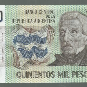 ARGENTINA 500000 PESOS LEY BOT 2512 UNC