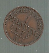 ALEMANIA PRUSIA 1 SPFENNING 1873 A