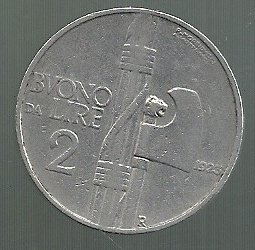 ITALIA 2 LIRA 1923 KM 63