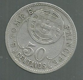 SANTO TOME PRINCIPE 50 CENTAVOS 1929 KM 1