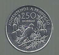 SANTO TOME PRINCIPE 250 DOBRAS 1997 KM 88 UNC