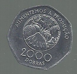 SANTO TOME PRINCIPE 2000 DOBRAS 1997 KM 91 UNC