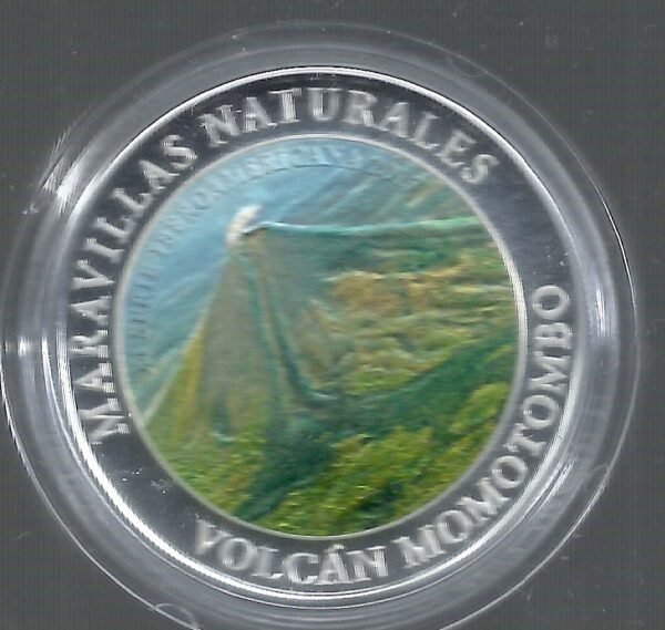NICARAGUA SERIE XI IBEROAMERICANA VOLCAN MOMOTOMBO 10 CORDOBAS