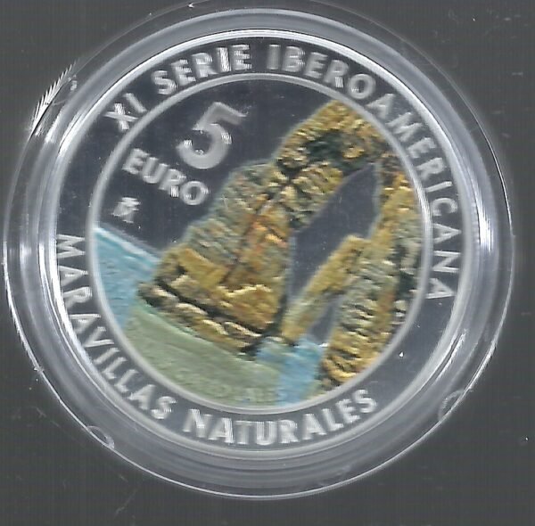 ESPAÑA SERIE XI IBEROAMERICANA PLAYA DE LAS CATEDRALES 2017 5 EURO