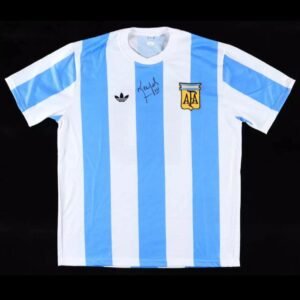 CAMISETA SELECCION ARGENTINA FIRMADA POR MARIO KEMPES CERTIFICADA