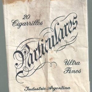 MARQUILLA PARTICULARES 20 CIGARRILLOS INDUSTRIA ARGENTINA SOFT