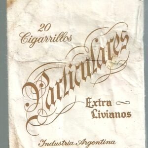 MARQUILLA PARTICULARES 20 CIGARRILLOS INDUSTRIA ARGENTINA SOFT