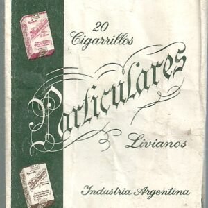 MARQUILLA PARTICULARES 20 CIGARRILLOS INDUSTRIA ARGENTINA SOFT