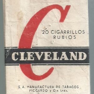 MARQUILLA CLEVELAND 20 CIGARRILLOS INDUSTRIA ARGENTINA SOFT