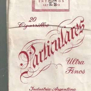 MARQUILLA PARTICULARES 20 CIGARRILLOS INDUSTRIA ARGENTINA SOFT