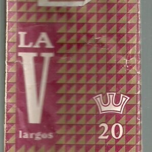 MARQUILLA LA V 20 CIGARRILLOS INDUSTRIA PARAGUAY SOFT