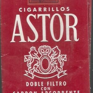 MARQUILLA ASTOR 20 CIGARRILLOS INDUSTRIA USA SOFT