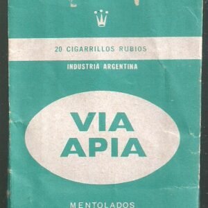 MARQUILLA VIA APIA 20 CIGARRILLOS INDUSTRIA ARGENTINA