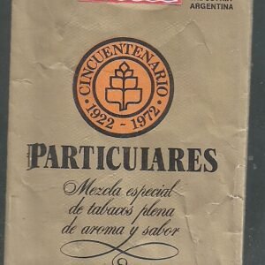 MARQUILLA JPARTICULARES 20 CIGARRILLOS INDUSTRIA ARGENTINA