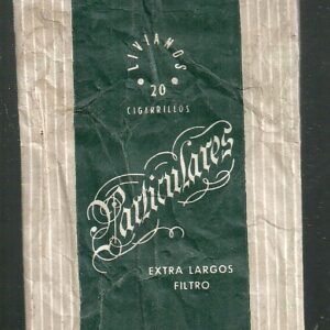 MARQUILLA PARTICULARES 20 CIGARRILLOS INDUSTRIA ARGENTINA