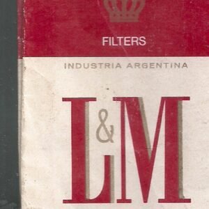 MARQUILLA L & M 20 CIGARRILLOS INDUSTRIA ARGENTINA SOFT