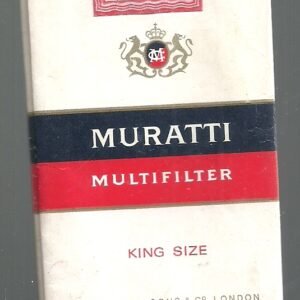 MARQUILLA MURATTI 20 CIGARRILLOS INDUSTRIA ARGENTINA