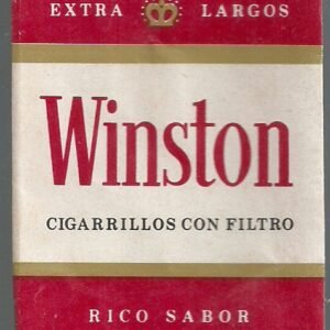 MARQUILLA WINSTON 20 CIGARRILLOS INDUSTRIA PERU