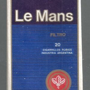 MARQUILLA LE MANS 20 CIGARRILLOS INDUSTRIA ARGENTINA SOFT