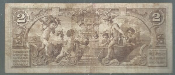 ARGENTINA BANCO GARANTIDO MENDOZA 2 PESOS COL 132 B VF+ - Imagen 2