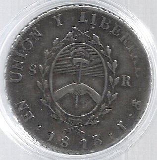ARGENTINA PATRIA 8 REALES 1813