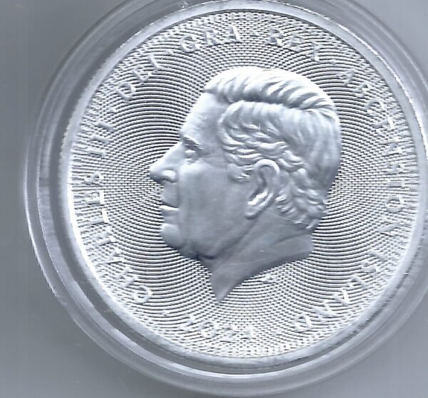 ISLA ASCENSION ONZA PLATA 999 80 AÑOS 2024 - Imagen 2