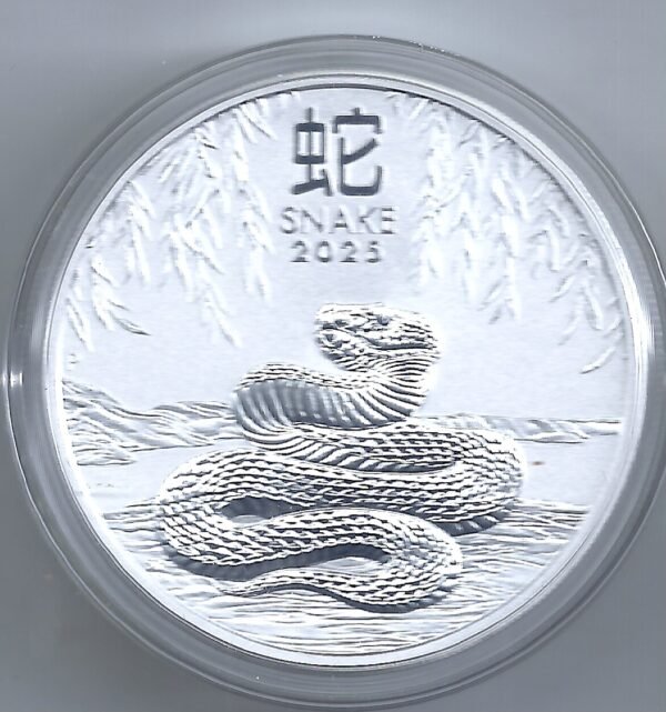 AUSTRALIA 1 DOLAR ONZA PLATA 999 SERPIENTE 2025