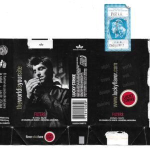 MARQUILLA THEWORLDISYOURSITE 20 CIGARRILLOS INDUSTRIA ARGENTINA SOFT