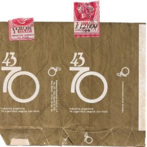 MARQUILLA 43/70 20 CIGARRILLOS INDUSTRIA ARGENTINA SOFT