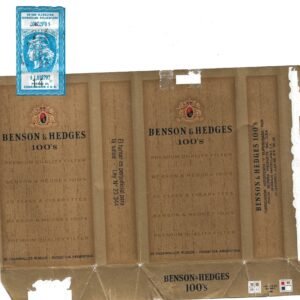 MARQUILLA BENSON & HEDGES 20 CIGARRILLOS INDUSTRIA ARGENTINA SOFT