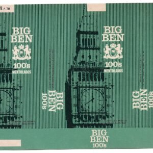 MARQUILLA BIG BEN 20 CIGARRILLOS INDUSTRIA ARGENTINA SOFT