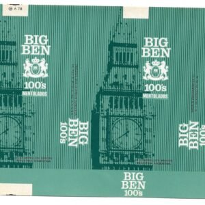 MARQUILLA BIG BEN 20 CIGARRILLOS INDUSTRIA ARGENTINA SOFT