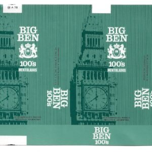 MARQUILLA BIG BEN 20 CIGARRILLOS INDUSTRIA ARGENTINA SOFT