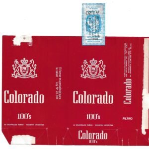 MARQUILLA COLORADO 20 CIGARRILLOS INDUSTRIA ARGENTINA SOFT