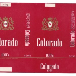 MARQUILLA COLORADO 20 CIGARRILLOS INDUSTRIA ARGENTINA SOFT