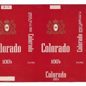 MARQUILLA COLORADO 20 CIGARRILLOS INDUSTRIA ARGENTINA SOFT