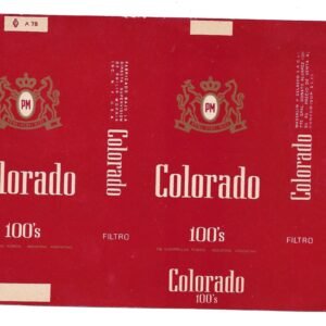 MARQUILLA COLORADO 20 CIGARRILLOS INDUSTRIA ARGENTINA SOFT