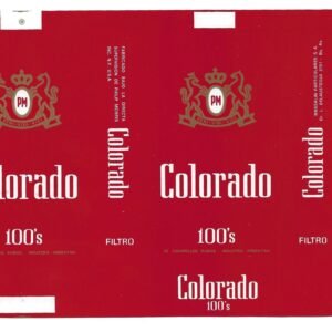 MARQUILLA COLORADO 20 CIGARRILLOS INDUSTRIA ARGENTINA SOFT