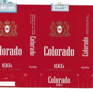 MARQUILLA COLORADO 20 CIGARRILLOS INDUSTRIA ARGENTINA SOFT