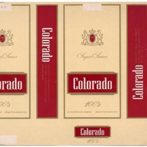 MARQUILLA COLORADO 20 CIGARRILLOS INDUSTRIA ARGENTINA SOFT