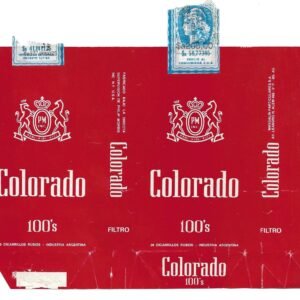 MARQUILLA COLORADO 20 CIGARRILLOS INDUSTRIA ARGENTINA SOFT