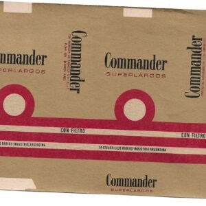 MARQUILLA COMMANDER 20 CIGARRILLOS INDUSTRIA ARGENTINA SOFT