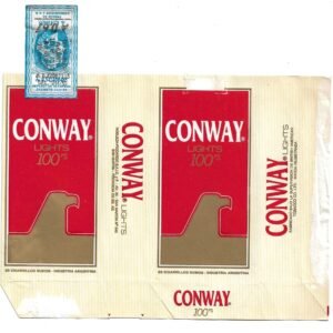 MARQUILLA CONWAY 20 CIGARRILLOS INDUSTRIA ARGENTINA SOFT